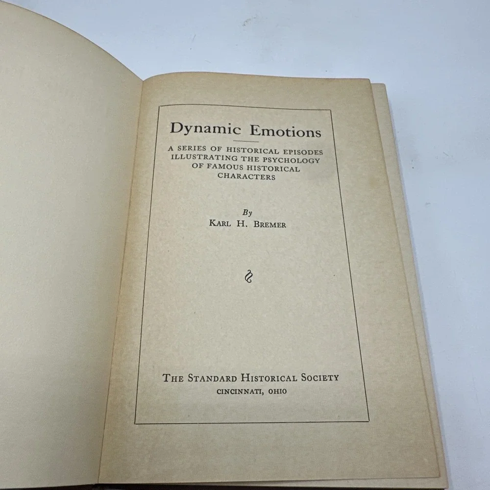 Dynamic Emotions by‎ Karl H. Bremer (Hardcover, 1928)